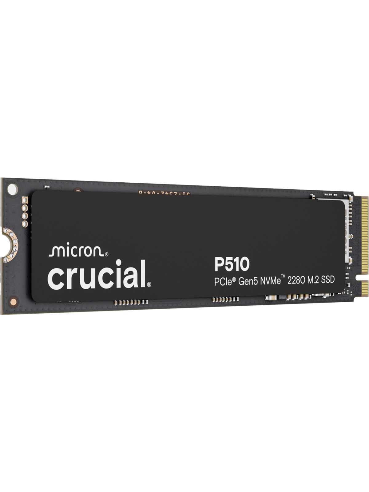 Crucial P510 SSD - 2TB - Uden køleprofil - M.2 2280 - PCIe 5.0, Ssd Harddisk