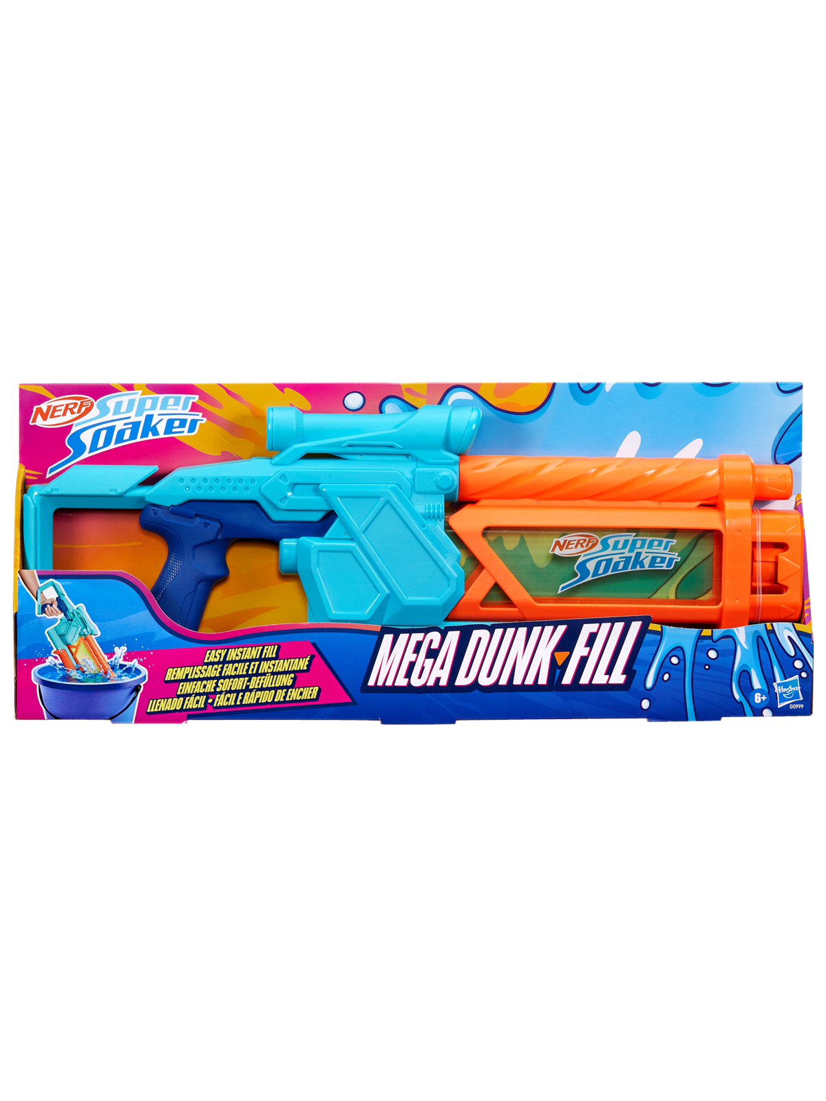 NERF Super Soaker Mega Dunk-Fill Water Blaster 1005 ml, Vandleg