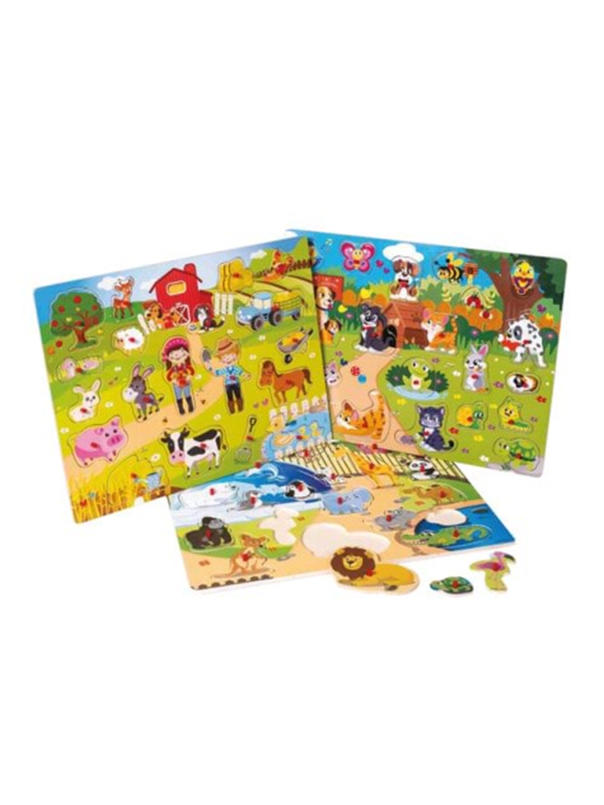 Happy Baby Puslespil i Træ - assorteret, Babylegetøj