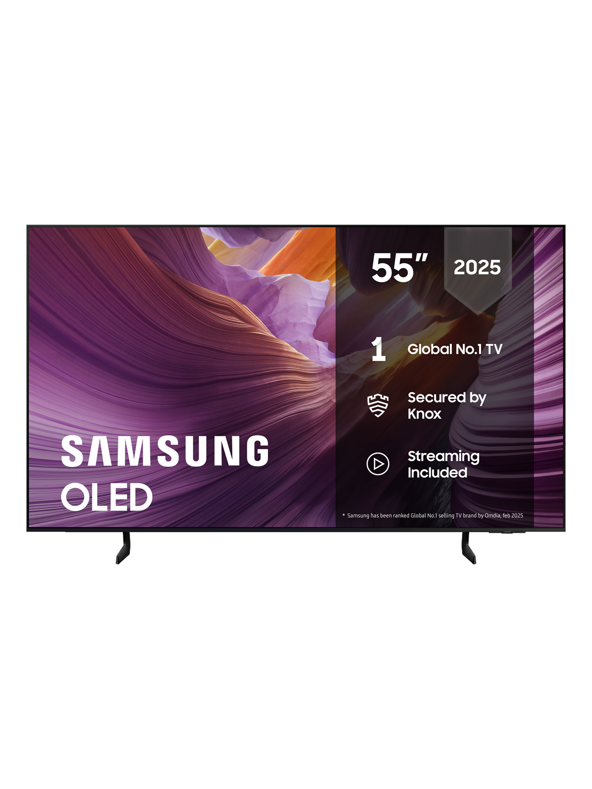 Samsung 55" Fladskærms TV OLED 4K TQ55S85FAUXXC, Fjernsyn