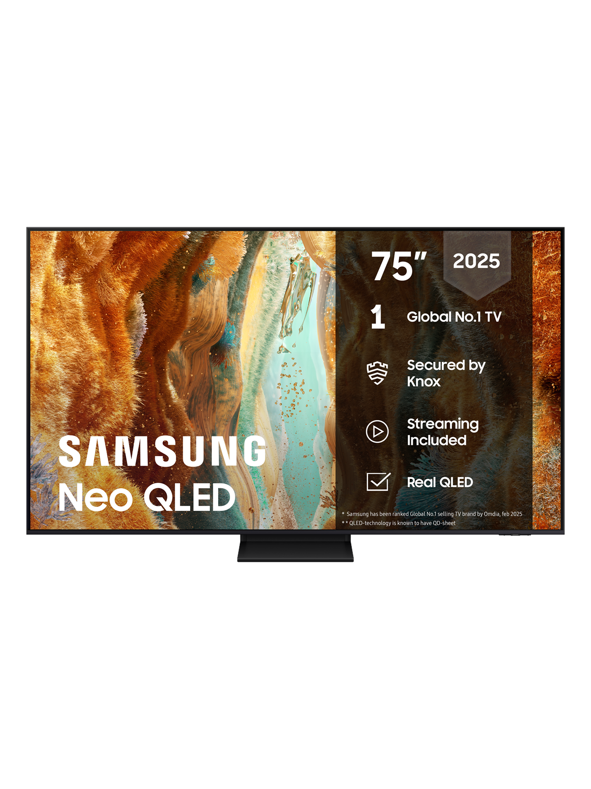 Samsung 75" Fladskærms TV Neo QLED 4K TQ75QN70FAUXXC, Fjernsyn