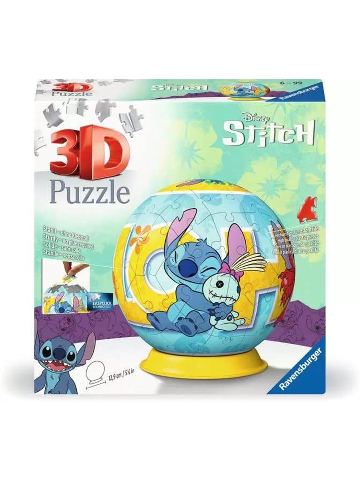 Ravensburger Puzzle Ball: Disney Stitch 3D Puslespil
