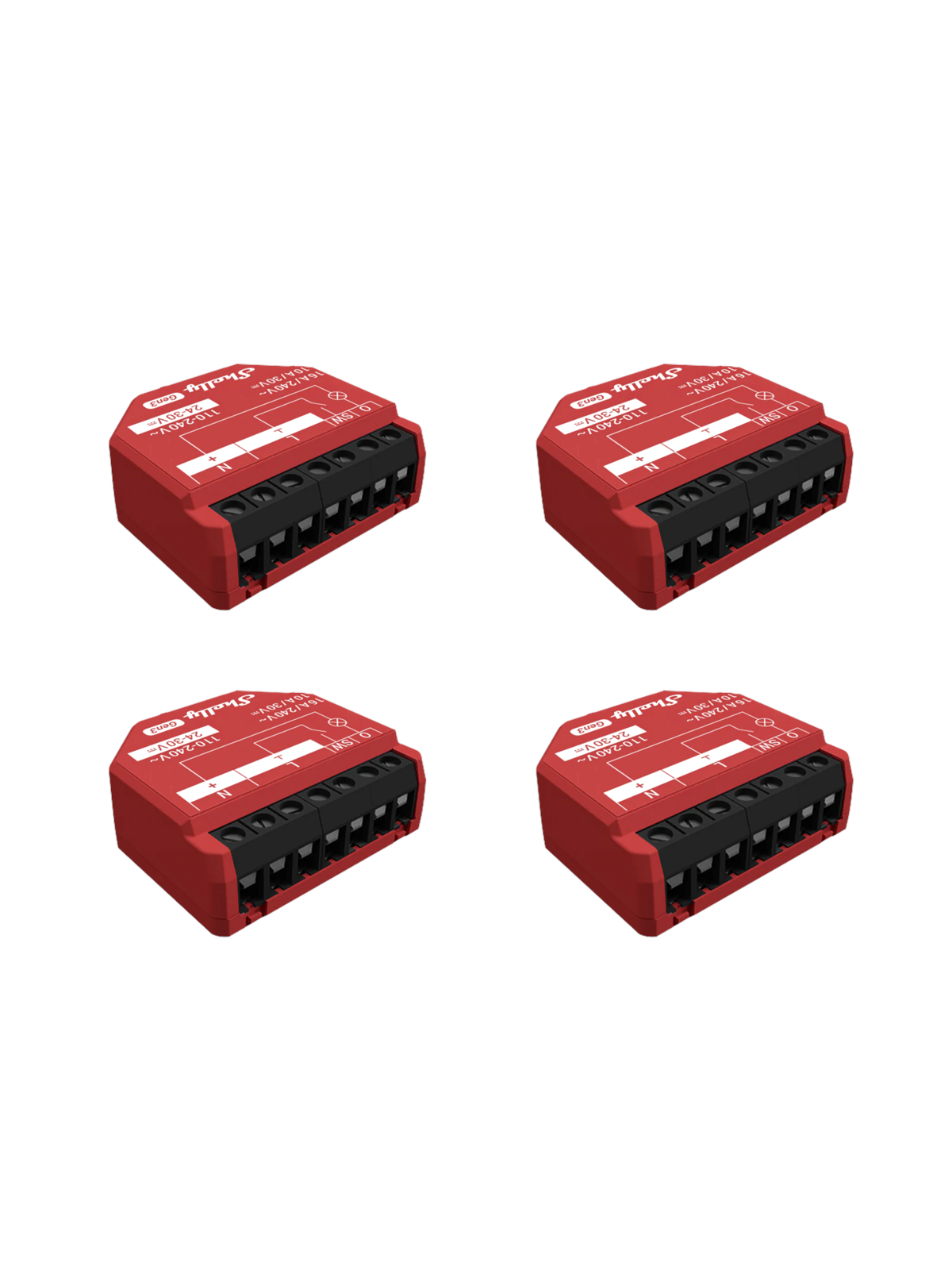 Shelly 1PM Gen3 - 4 pack, Smart Home
