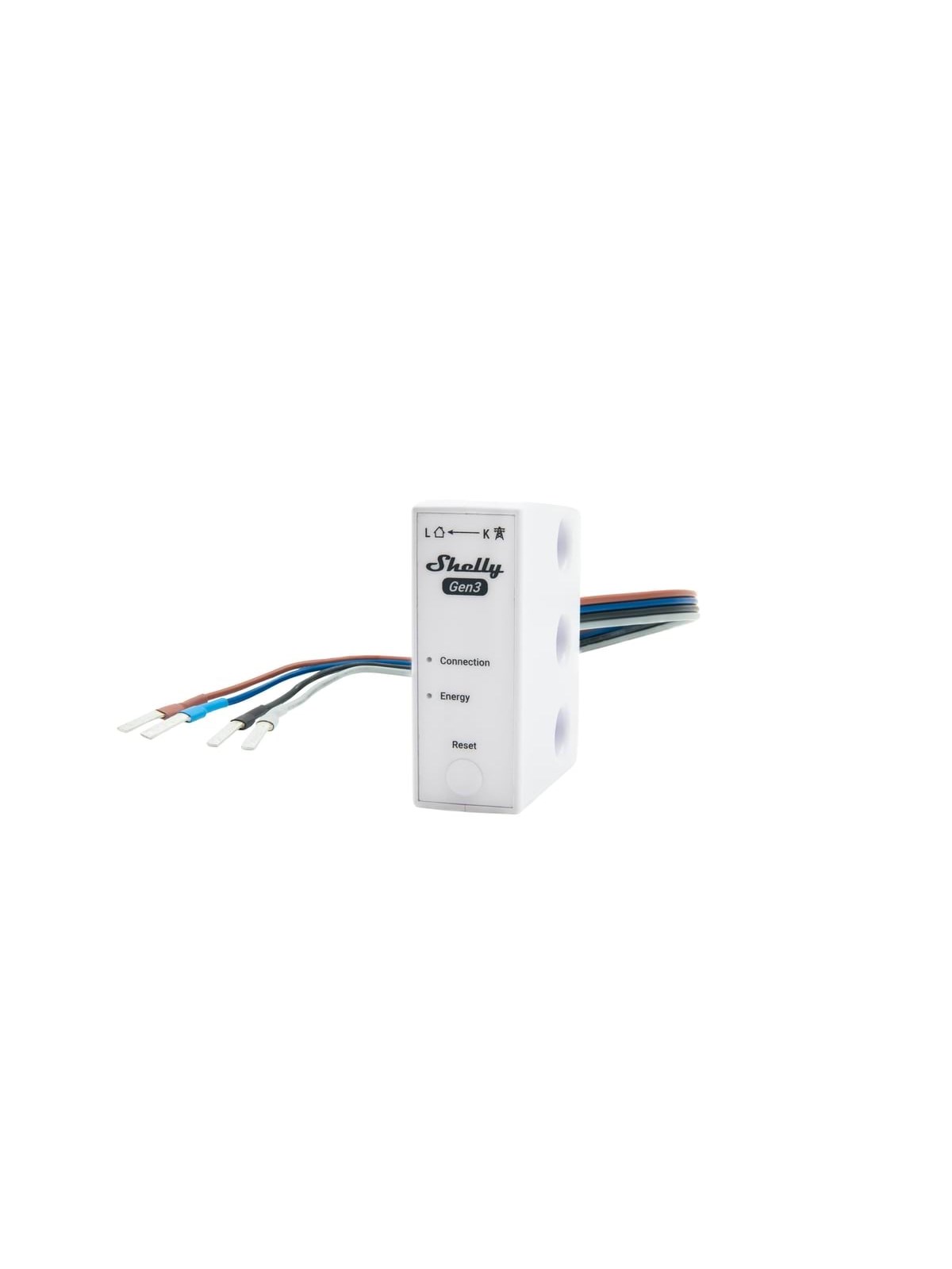 Shelly 3EM-63W Gen3 (wire model) - WiFi 3-faset energimåler, 63A, Smart Home