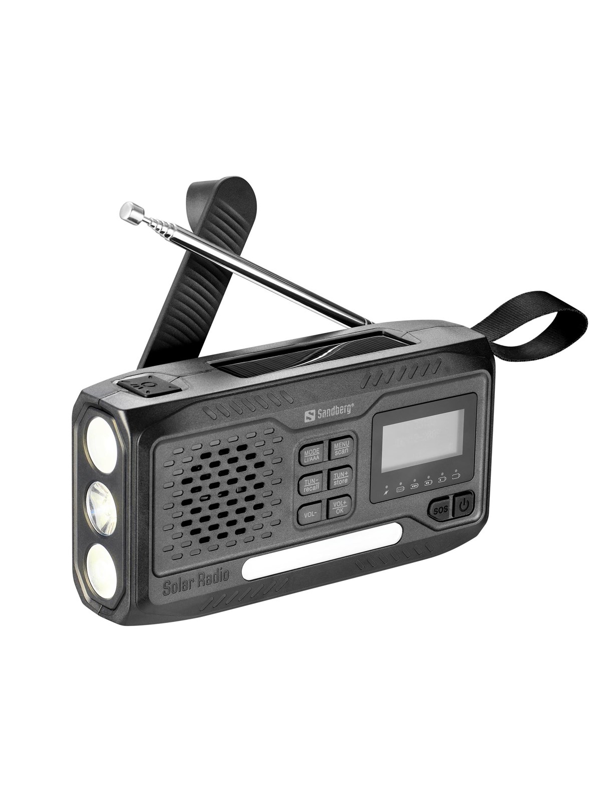 Sandberg Survivor DAB radio All-in-1 - AM/FM - Sort, Radio