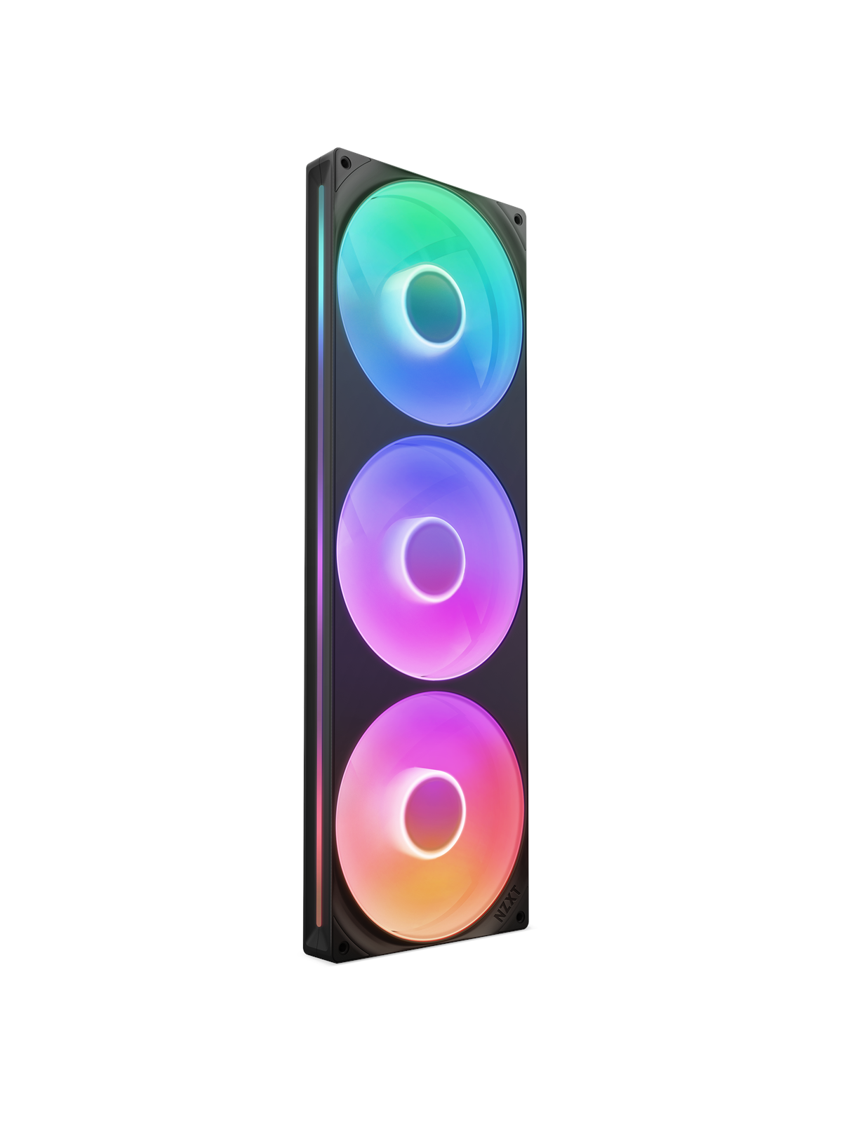NZXT F420RGB Core (single frame 420mm fan) - Black - Kabinet køler - 420mm - Sort med RGB LED lys - 34 dBA