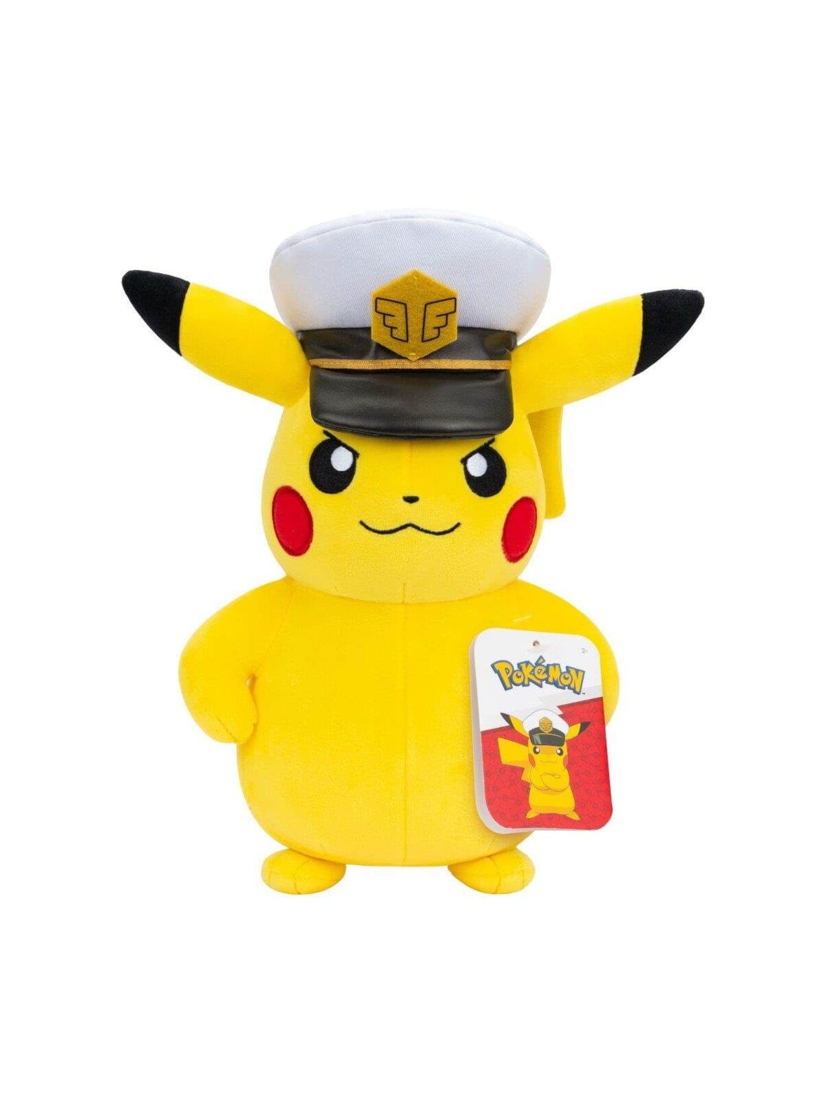 Pokemon Kaptajn Pikachu Bamse 20 cm, Pokemon