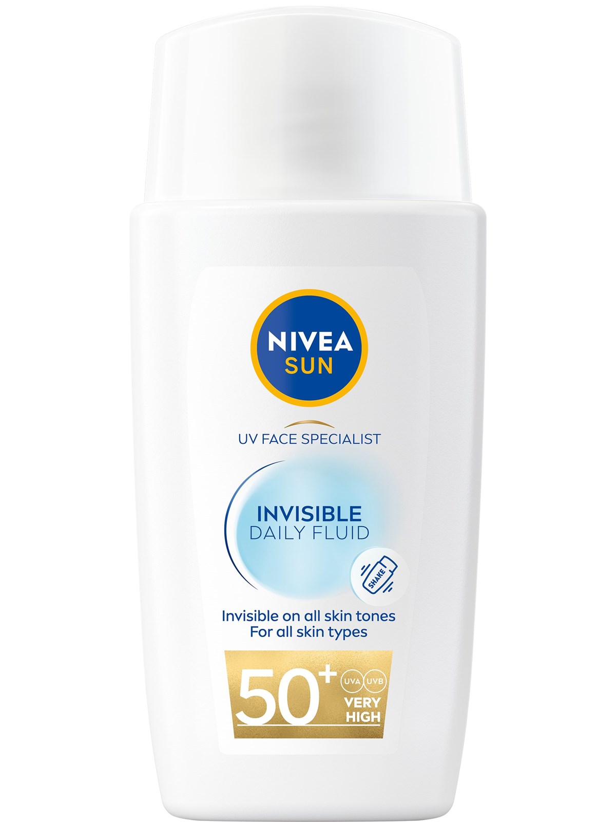 Nivea Invisible Daily Fluid Spf 50+ 40ml, Kropspleje