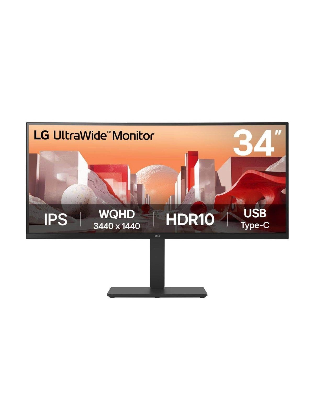 34" LG UltraWide 34BA75QE-B - 3440x1440 (UWQHD) - 60Hz - IPS - 90W USB-C - KVM switch