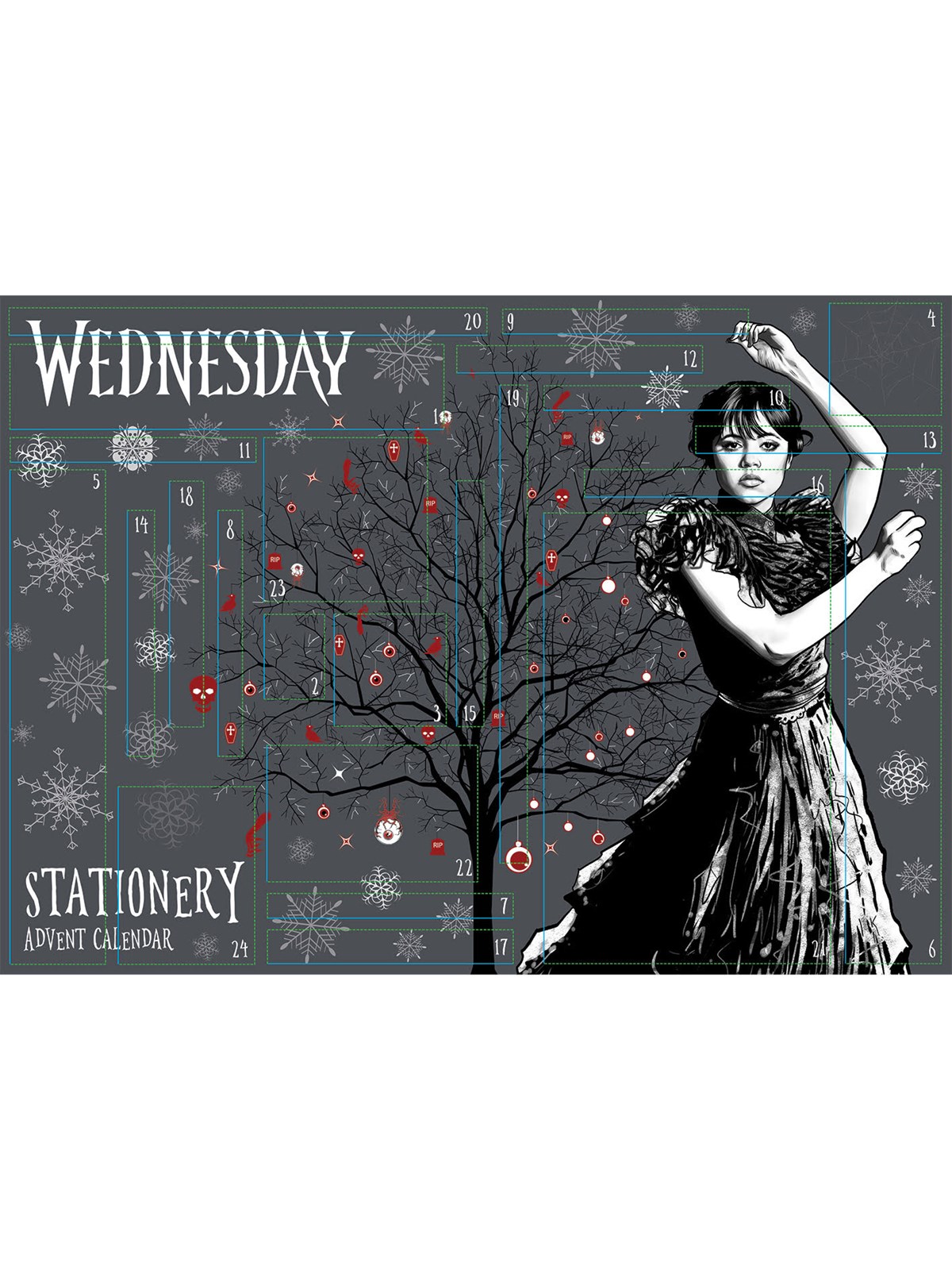 Pyramid WEDNESDAY STATIONERY ADVENT CALENDAR, Julekalender