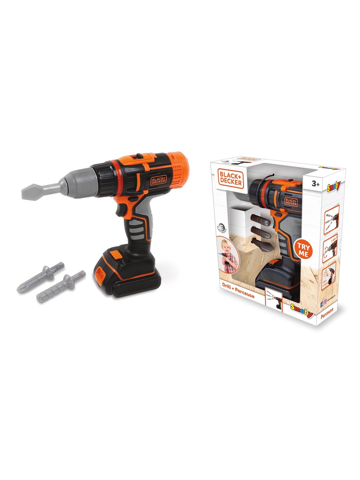 Smoby Black+Decker Elektronisk Skruetrækker, Legetøj