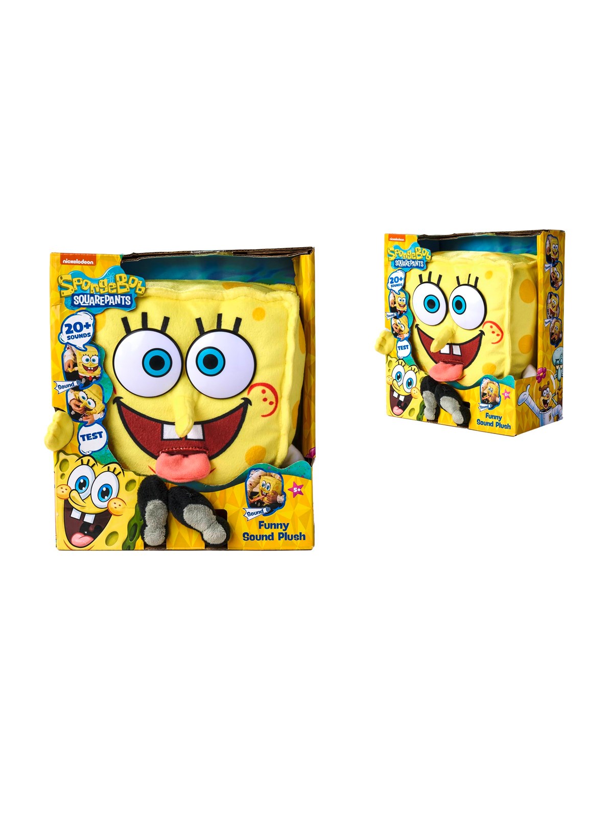 Simba SvampeBob Firkant Bamse med Lyd (30 cm), Dukker Og Dukketilbehoer