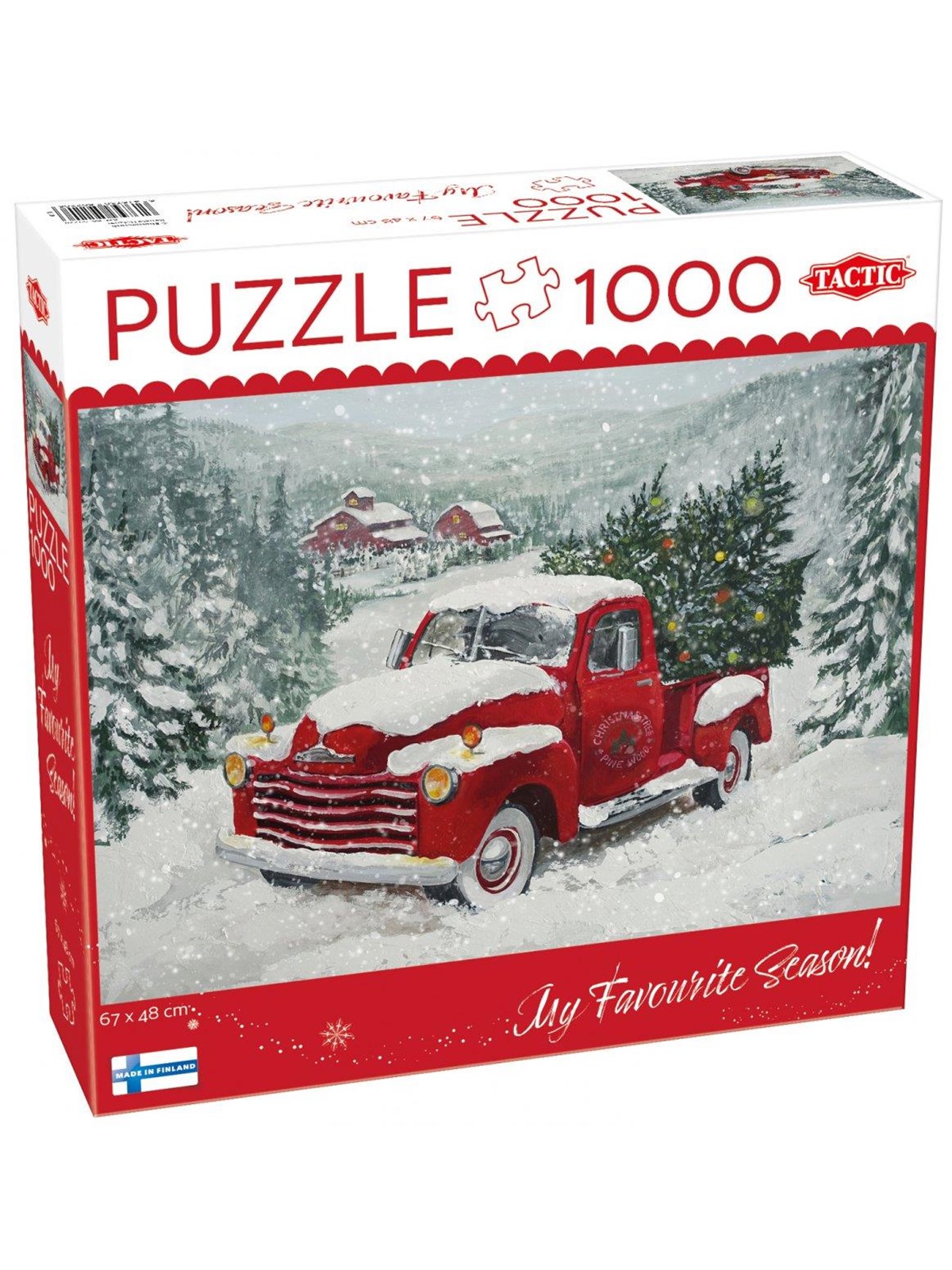 Tactic Juletræ Lastbil 1000 brikker puslespil