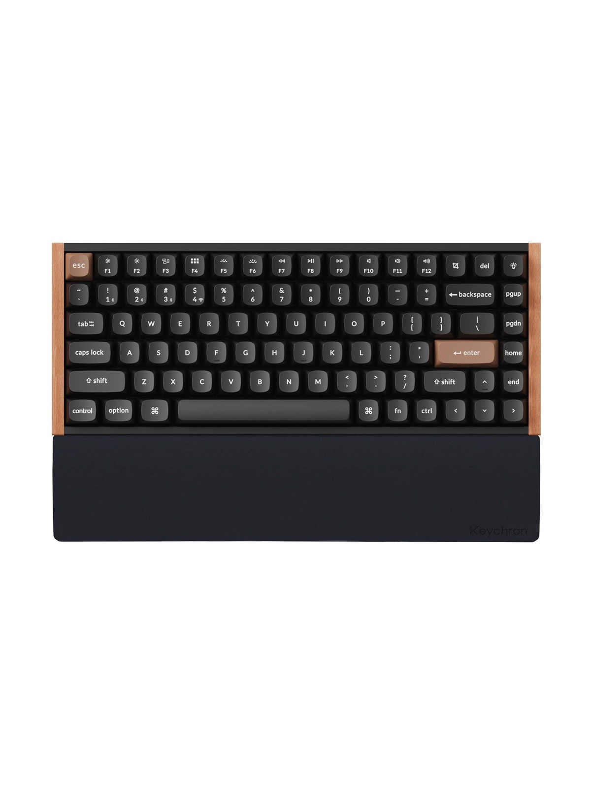 Keychron Silicone Palmrest K2 / K2 Pro / K2 Max / K2 HE / K6 / K6 Pro series - Håndledsstøtte - Sort