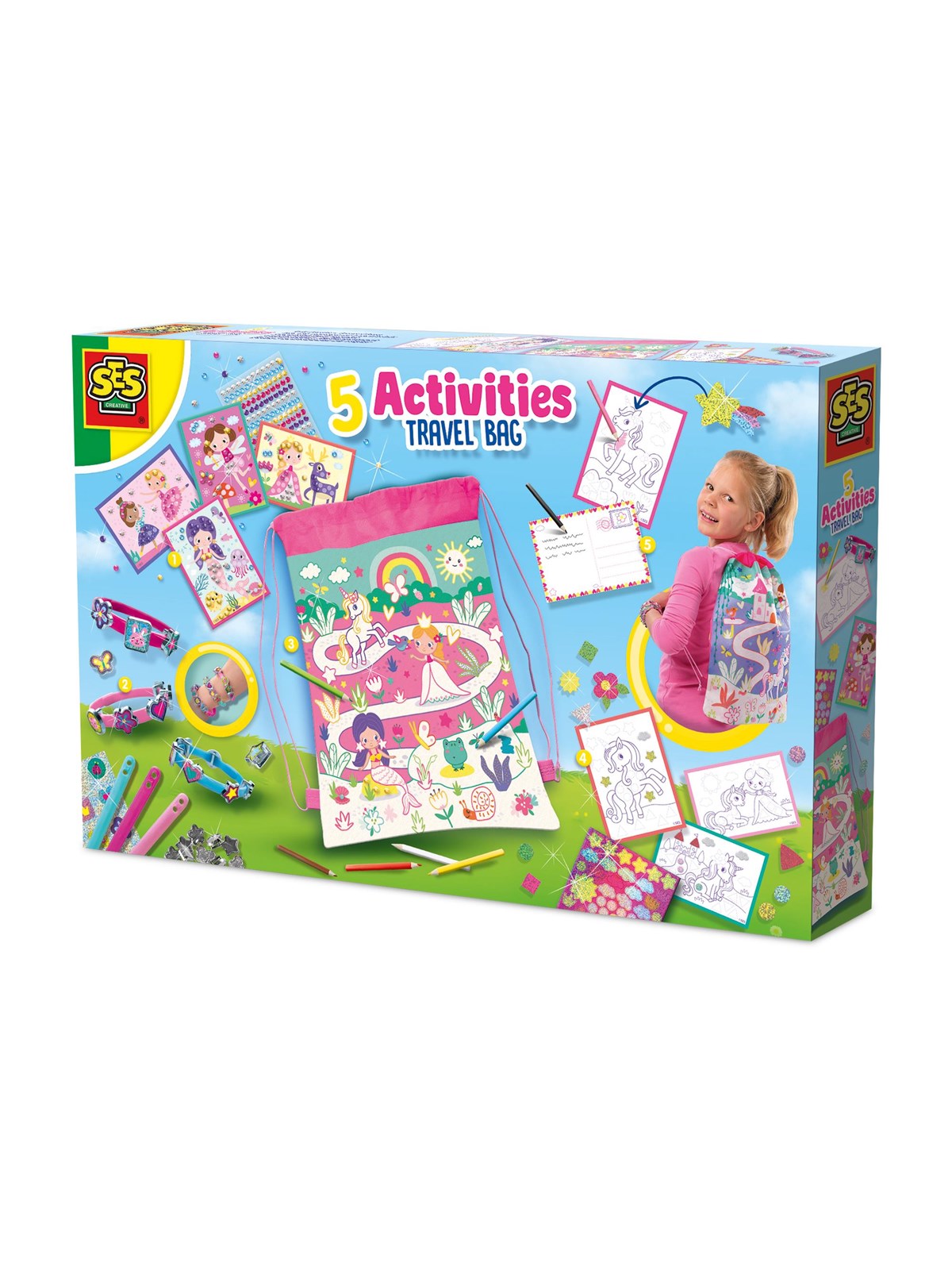 SES Creative 5 Activities Travel Bag, Kreativt Legetøj