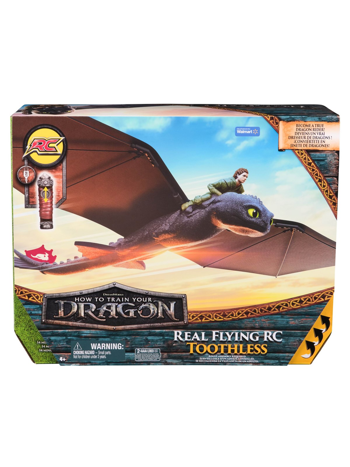 Dragons Movie RC Real Flying Toothless, Fjernstyret Bil