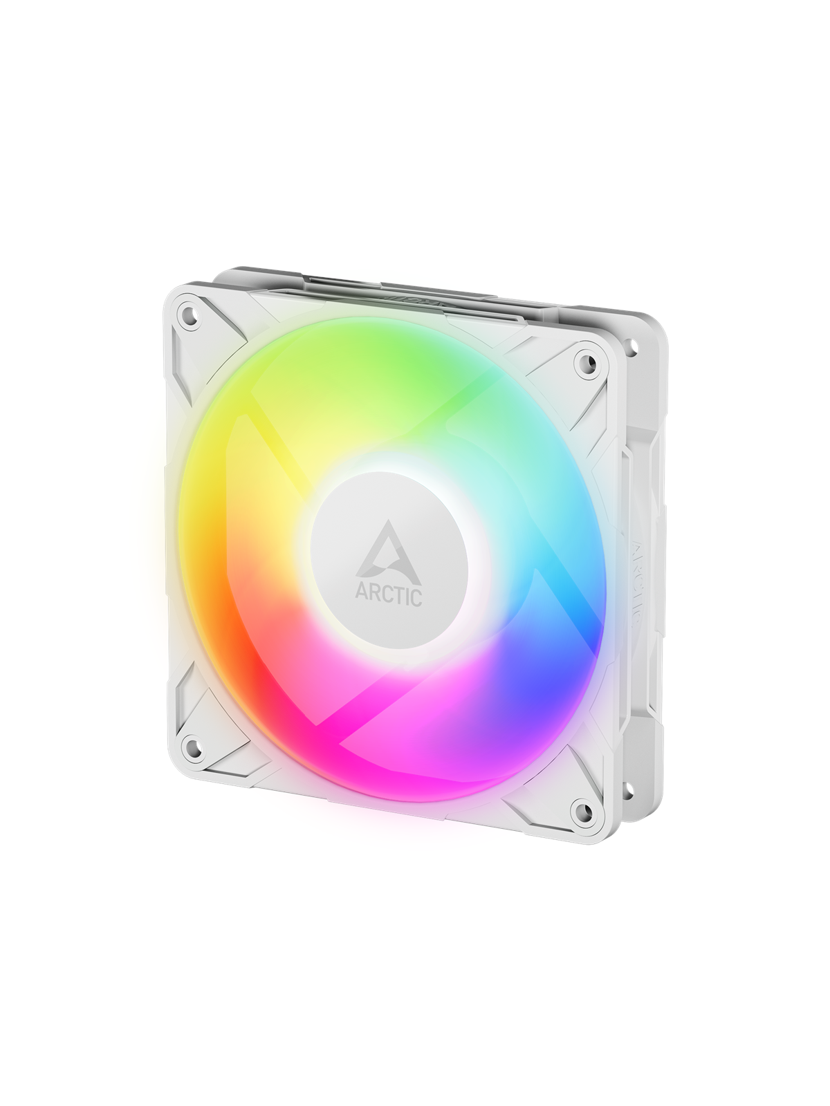 Arctic P12 Pro PST A-RGB - Kabinet køler - 120mm - Hvid med RGB, Kabinetkøler