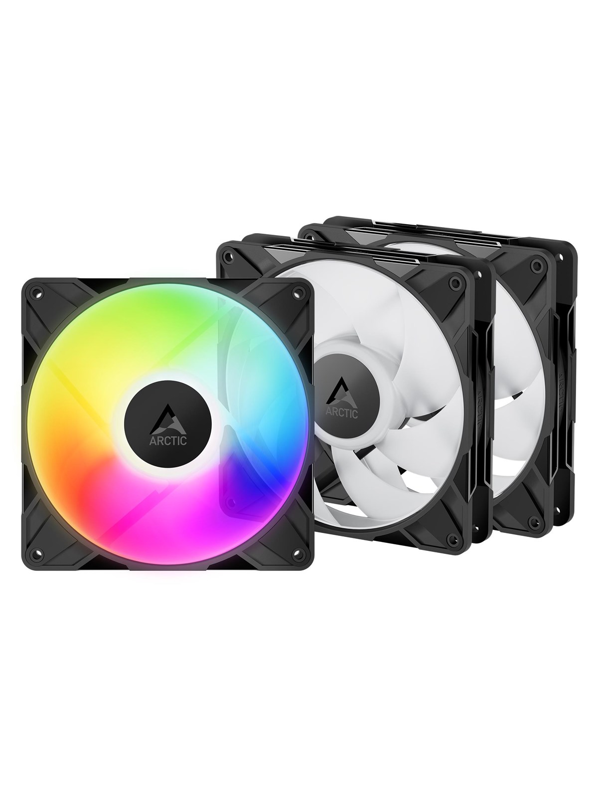 Arctic P14 Pro A-RGB - 3 Pack - Kabinet køler - 140mm - Sort med RGB LED lys