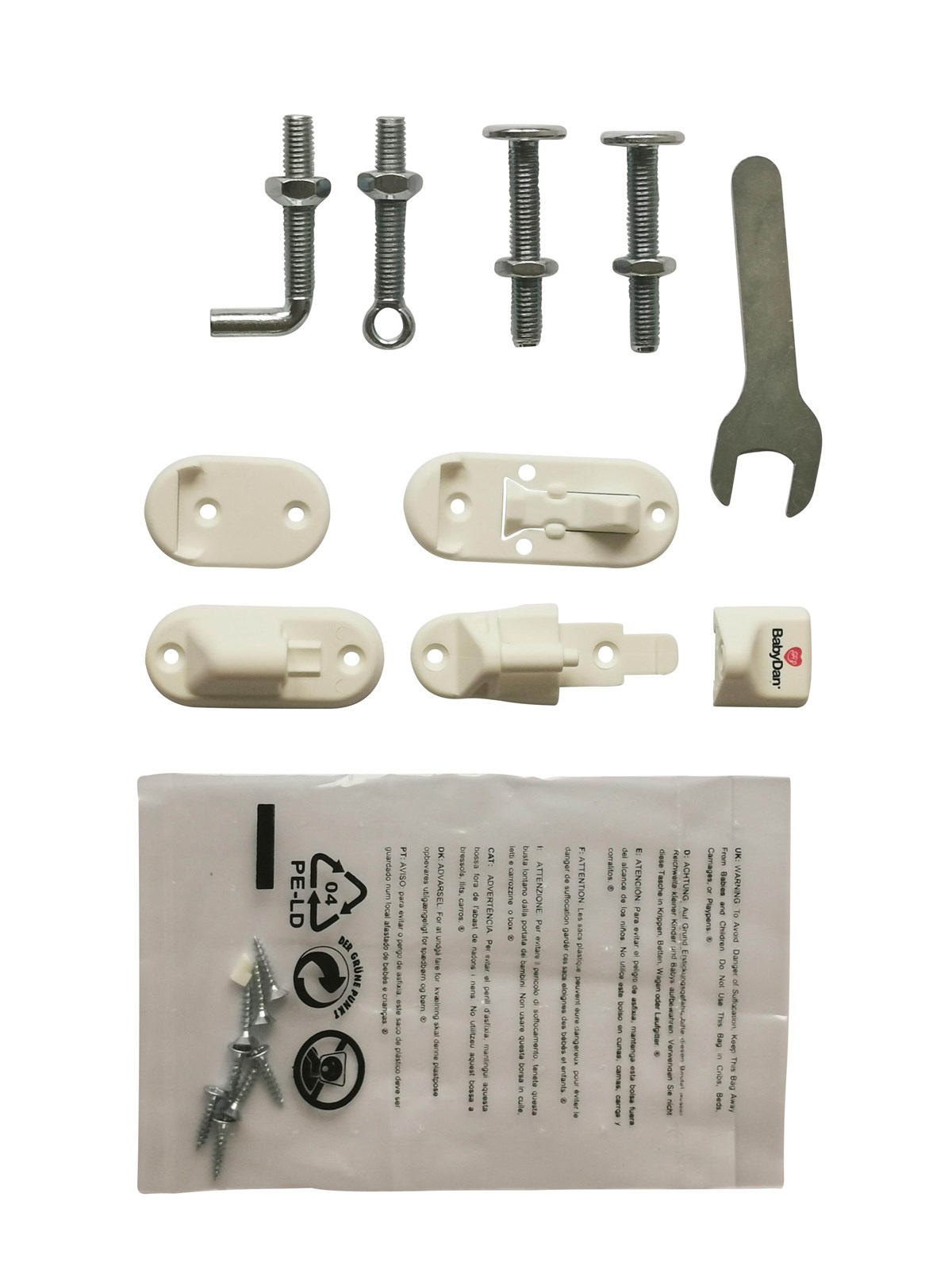 BabyDan Fittings til No Trip metal/Saga sikkerhedsgitter, Babyudstyr