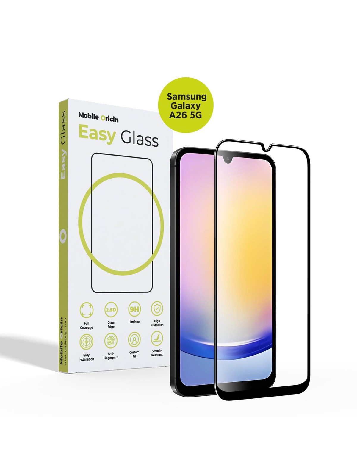 Mobile Origin EasyGlass Samsung Galaxy A26 5G, Beskyttelsesglas