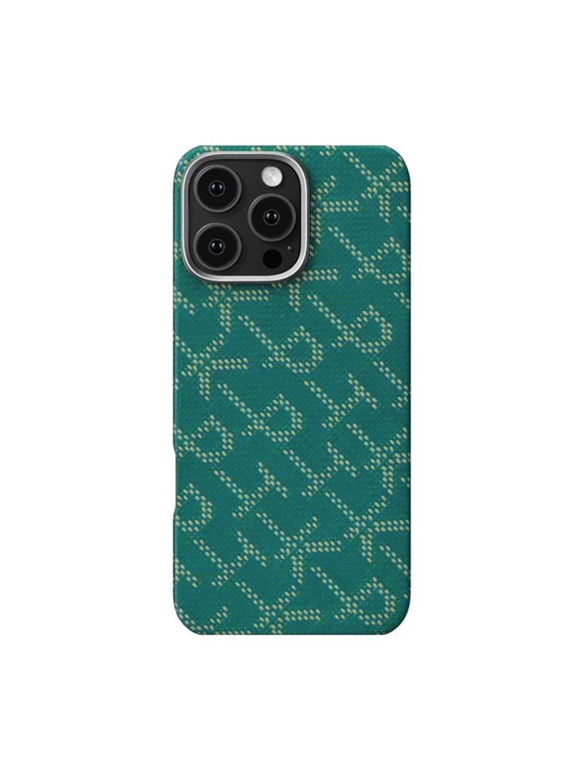 PITAKA Tactile Woven Case PTK Green/Gold - iPhone 16 Pro Max, Mobilcover