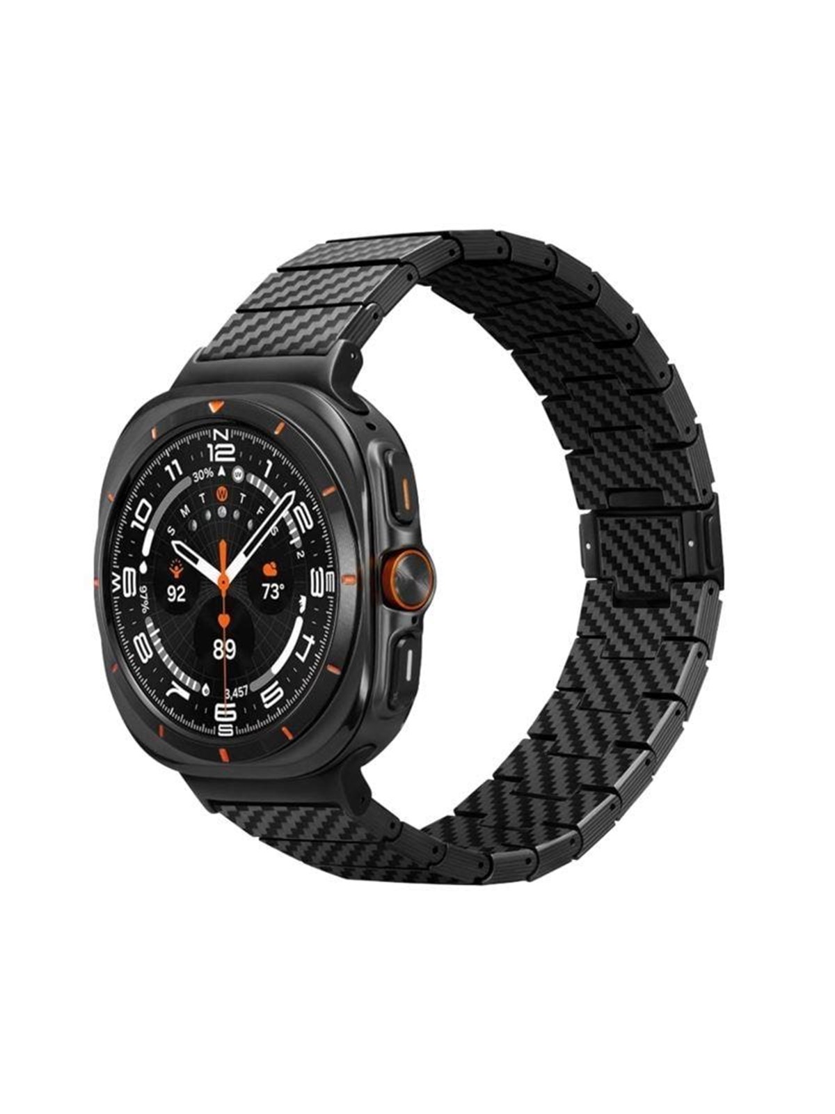 PITAKA Carbon fiber strap black - Galaxy Watch Galaxy Watch Ultra, Smartwatch Tilbehør