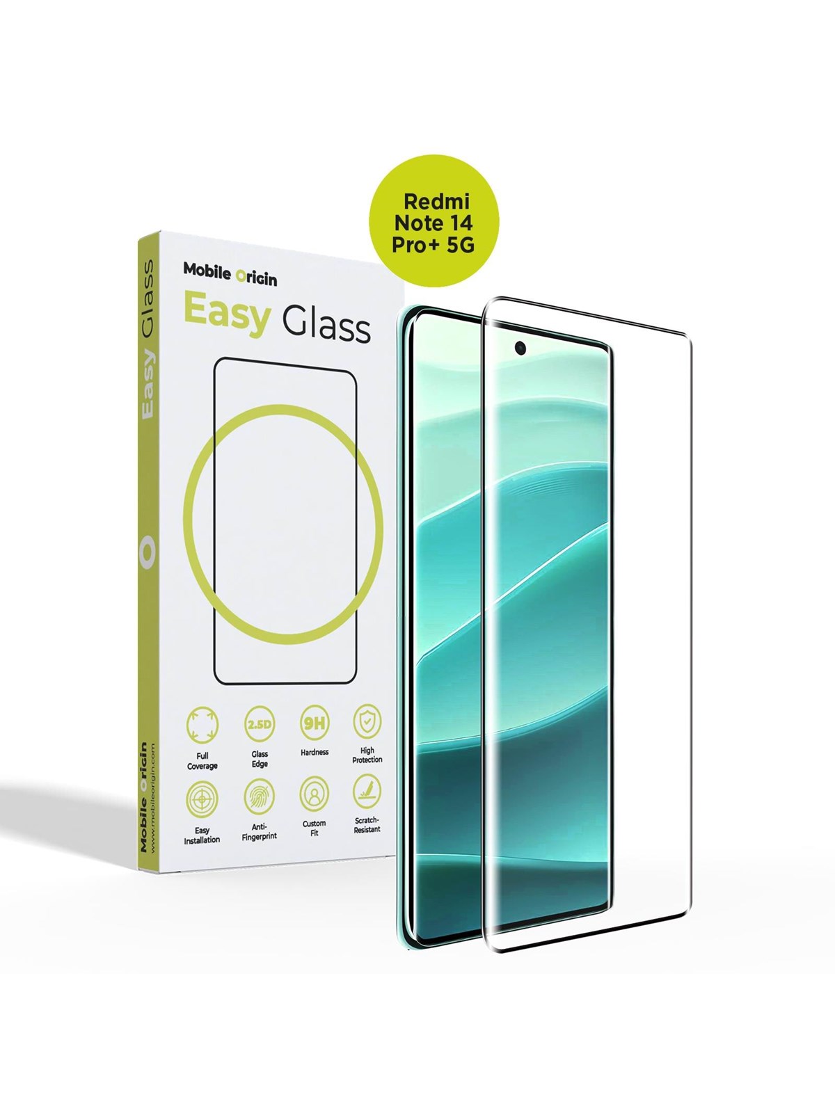 Mobile Origin EasyGlass Redmi Note 14 Pro+ 5G, Beskyttelsesglas