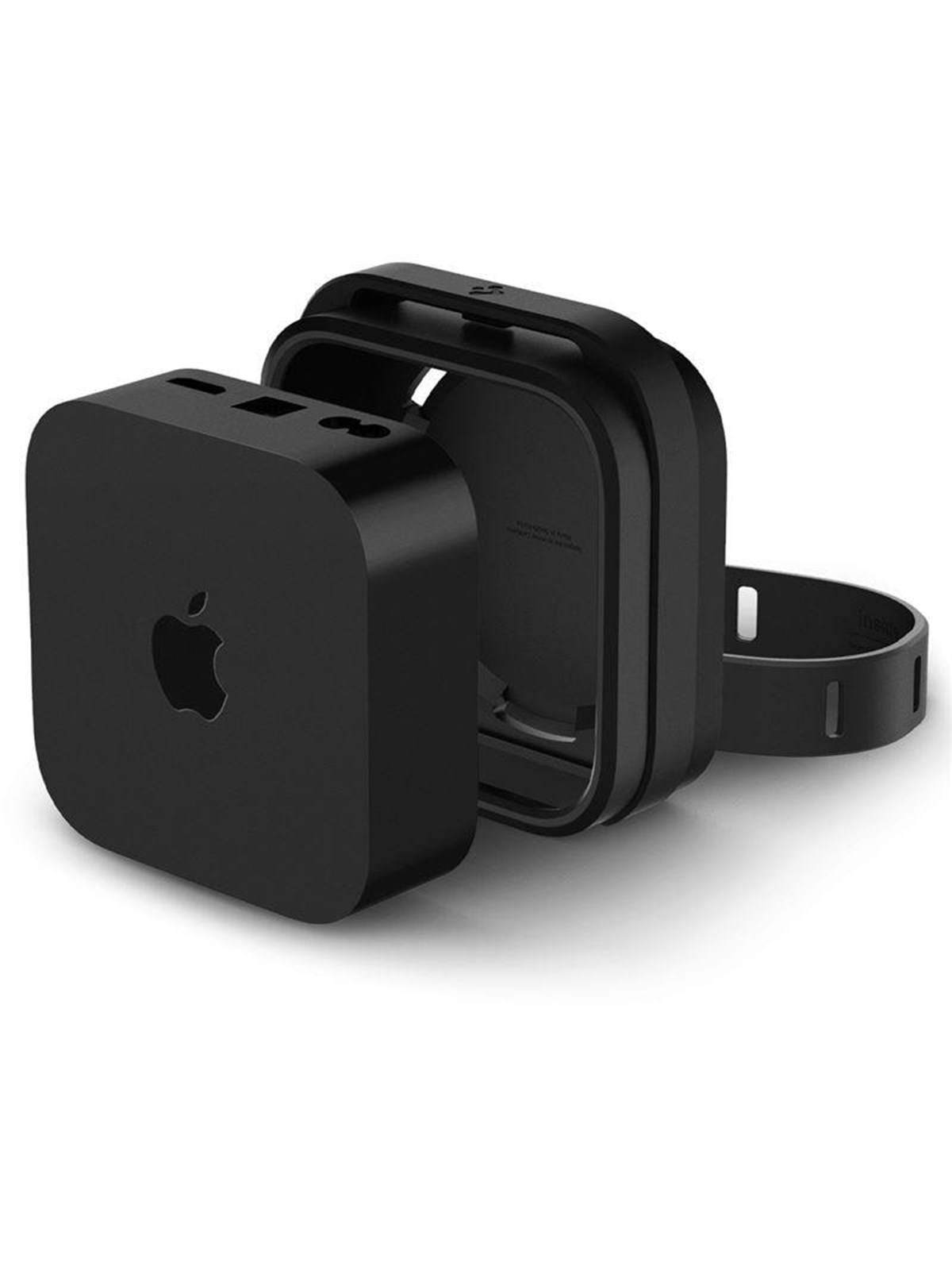 Spigen Silicone Fit Mount - black - Apple TV 4K 3th Gen (2022), Mobilcover