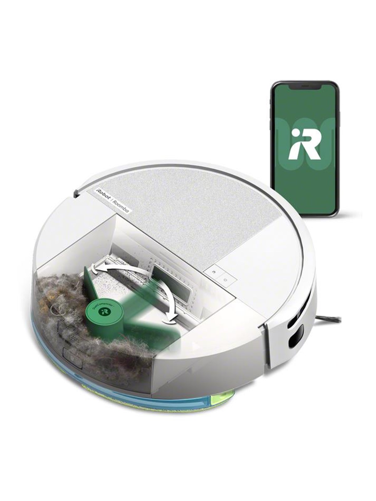 iRobot Robotstøvsuger Roomba Combo 205 AutoCompact Robotstøvsuger - Hvid