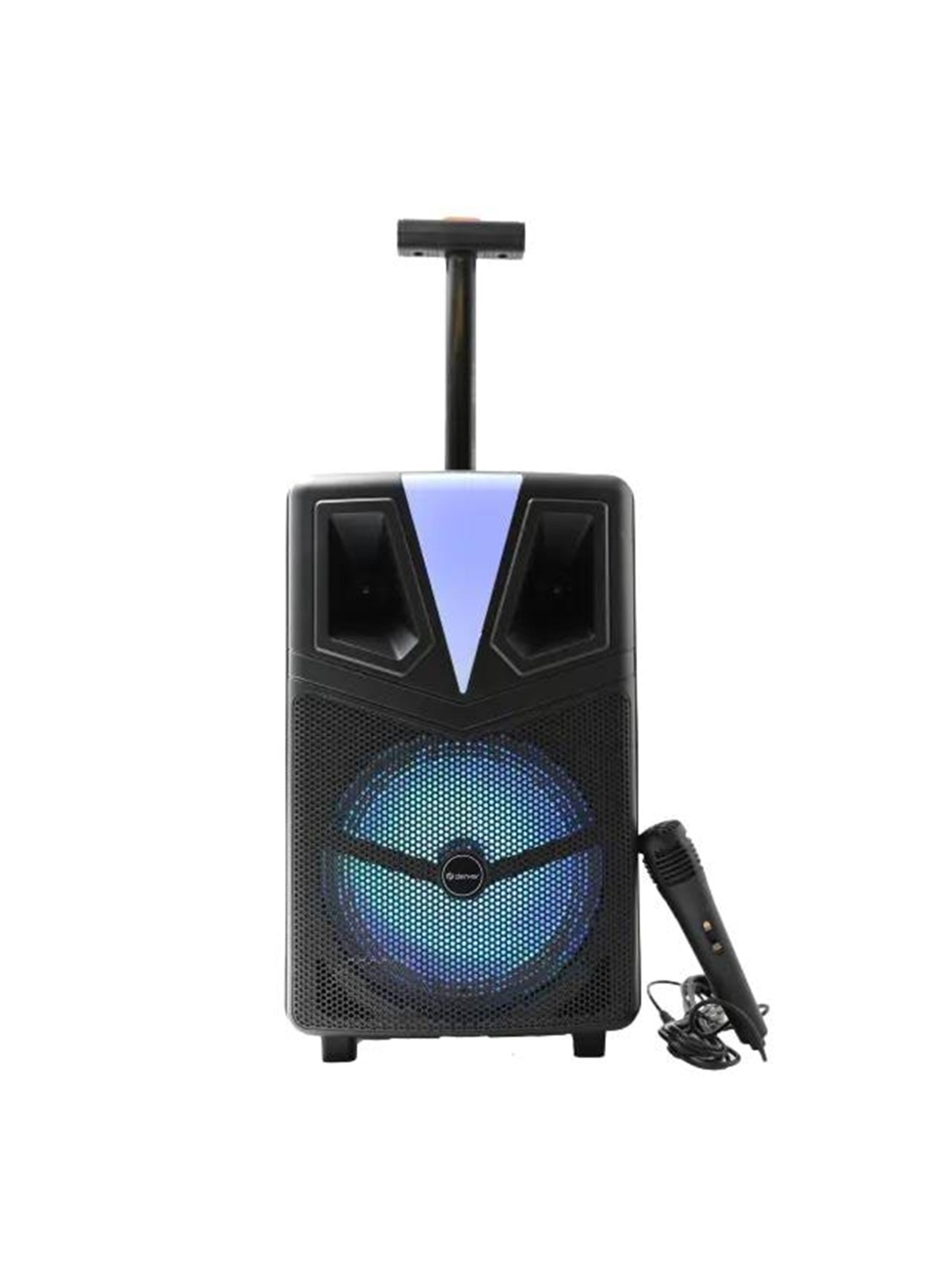 DENVER TSP-307 - Trolley Karaoke Speaker - 120W - Bluetooth, Baerbare Fest Hoejtalere