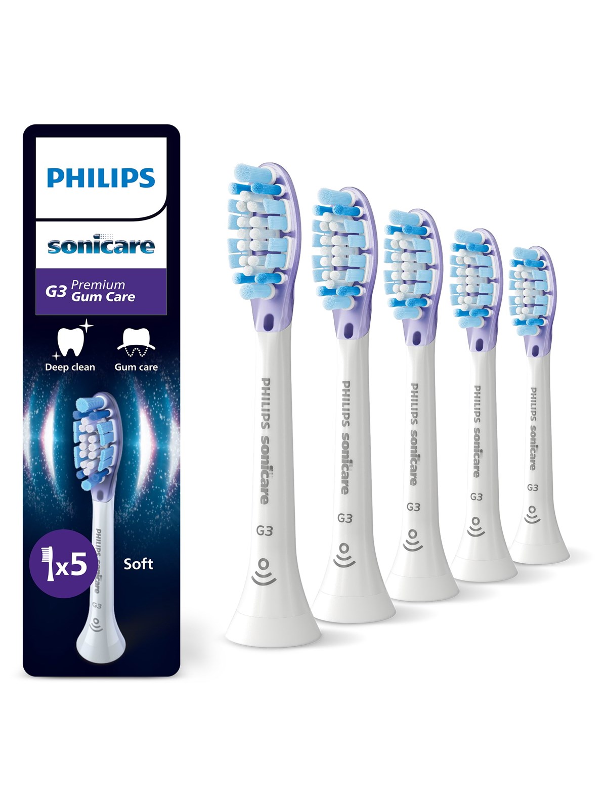 Philips Tandbørstehoveder Sonicare C1 ProResults - White - 5 pcs, El Tandbørste