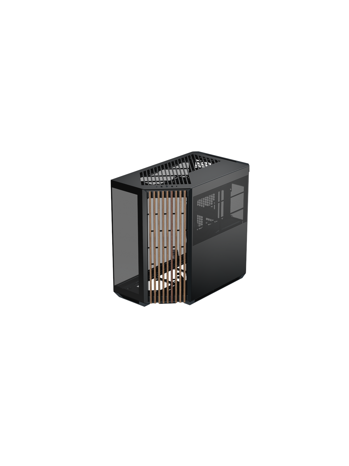 APNX V1 Wood Black - Kabinet - Miditower - Sort, Kabinet
