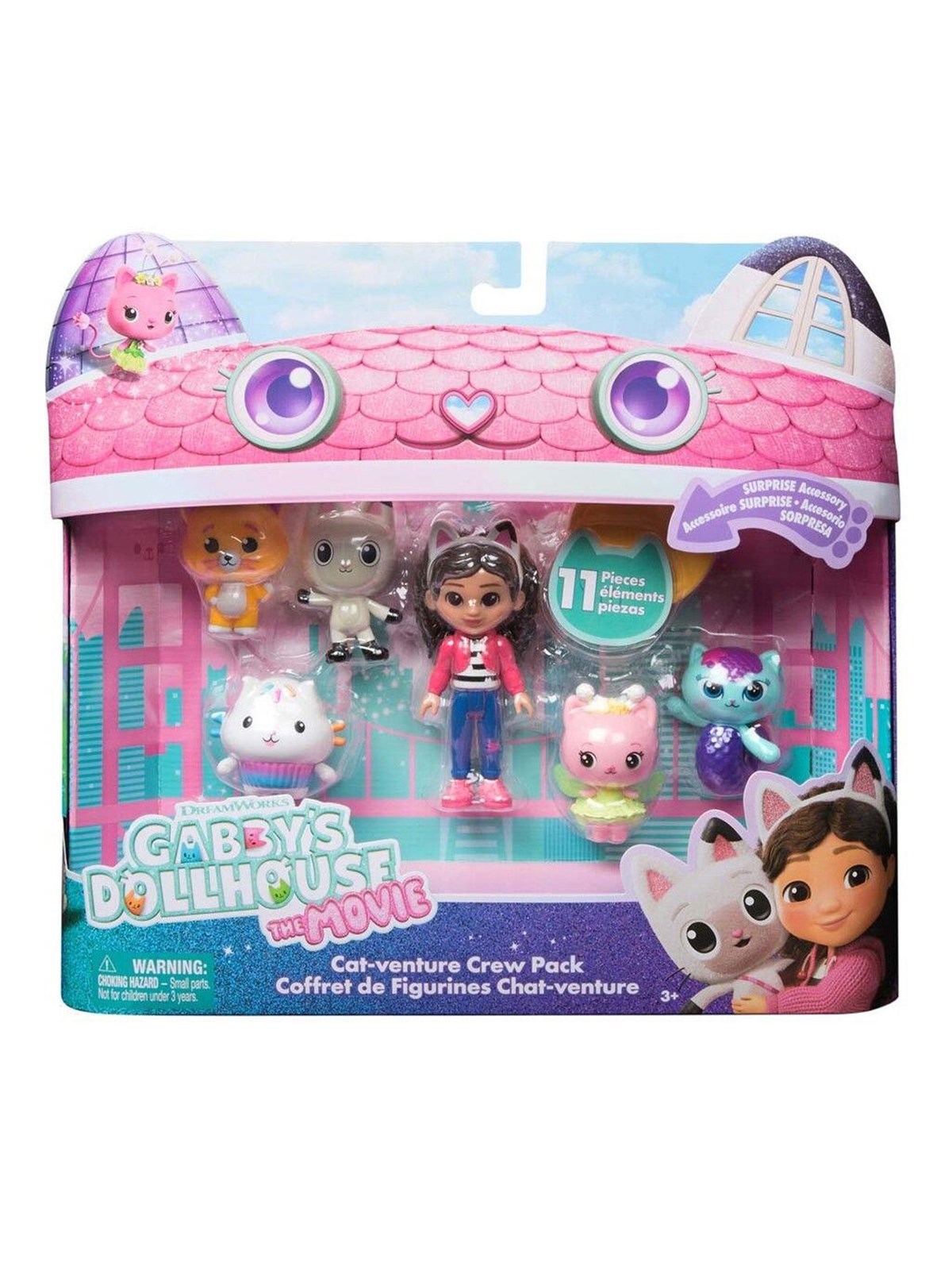 Gabby's Dollhouse Gabby's Movie Big Cat-Venture 6 Figure Giftset, Figur