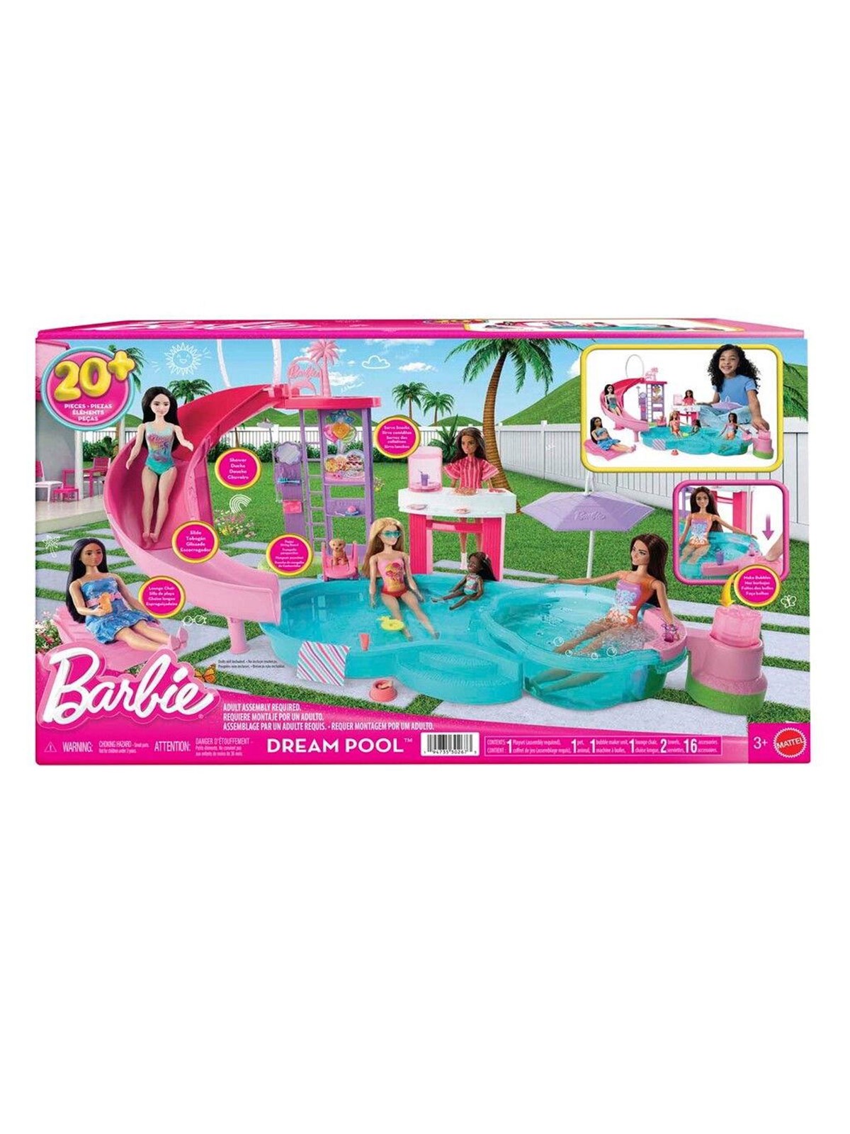 Barbie Dream Pool, Dukker Og Dukketilbehoer