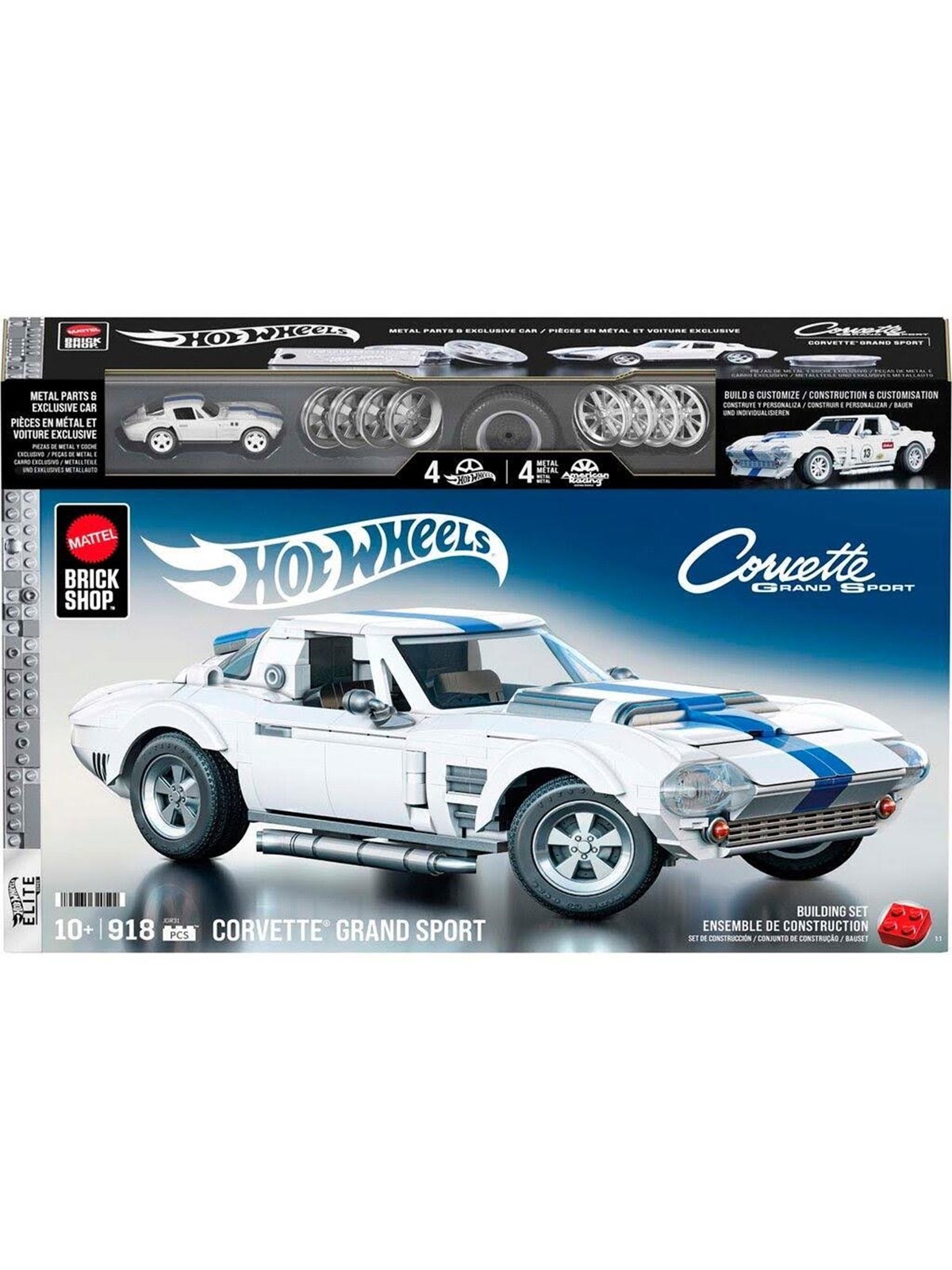 Hot Wheels Brick Shop Elite Series Corvette Sport, Modelbyg