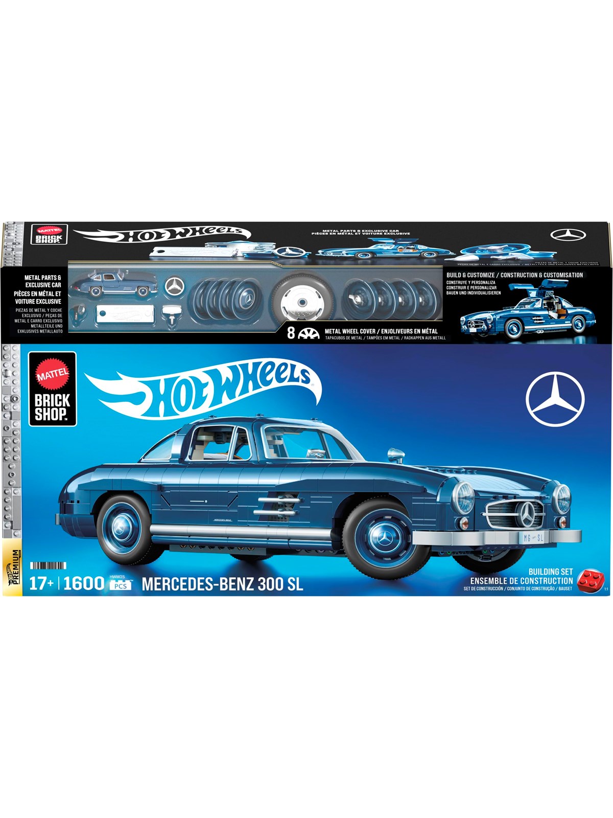 Hot Wheels Brick Shop Premium Series Mercedes-Benz SL, Modelbyg