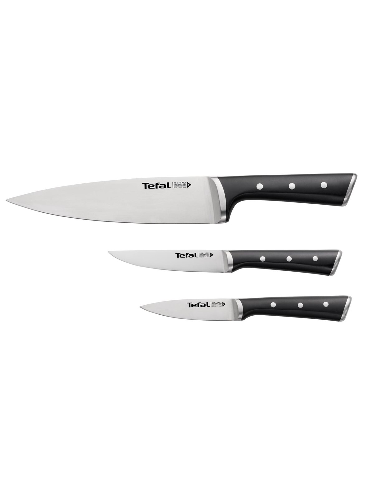 Tefal Ice Force Set 3pcs Pairing- Utility- Chef Knife, Borddækning