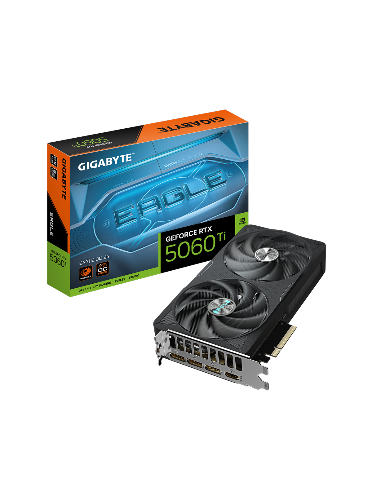 GIGABYTE GeForce RTX 5060 Ti EAGLE OC - 8GB GDDR7 RAM - Grafikkort, Grafikkort