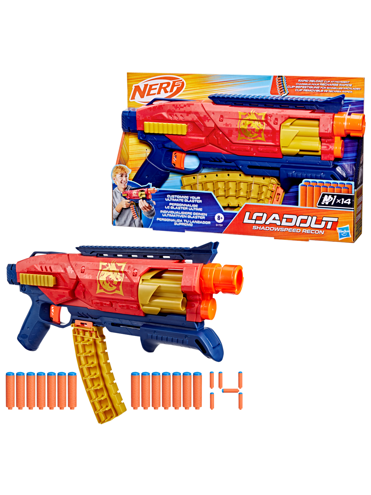 NERF Loadout Shadowspeed Recon Blaster, Legetøjsvåben