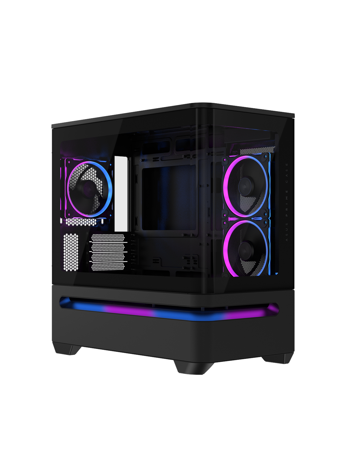 ASUS AP202 ARGB Black - Kabinet - Miditower - Sort, Kabinet