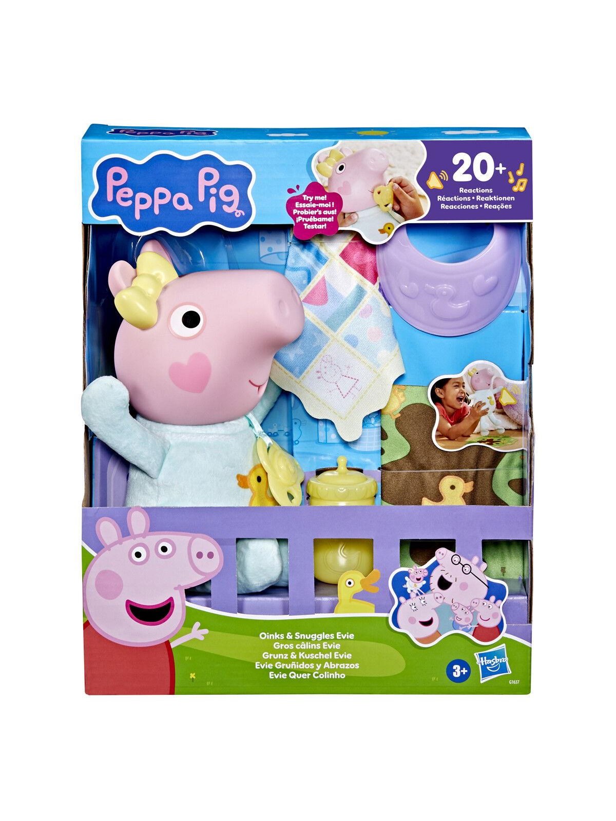 Peppa Pig Oinks and Snuggles Evie 28cm, Figur