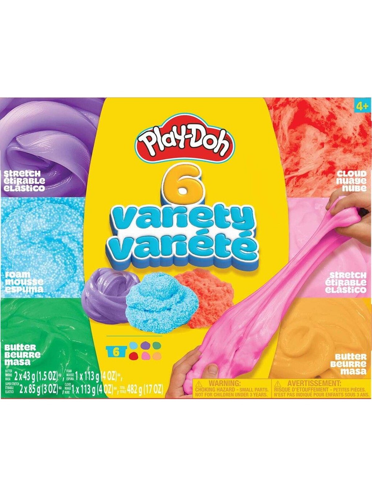 Play-Doh Multi Variety Box 6 Pack, Konstruktionslegetøj