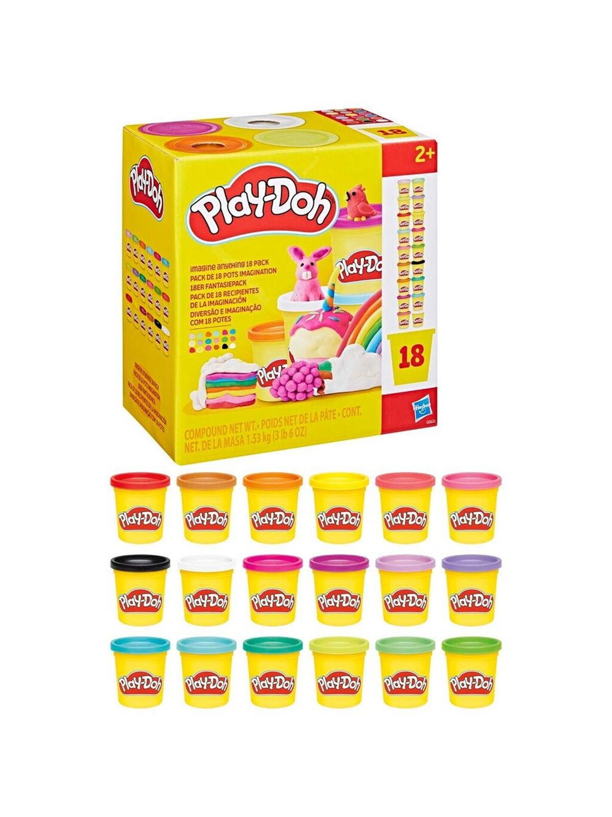 Play-Doh Imagine Anything 18 Pack 1.53 kg, Konstruktionslegetøj