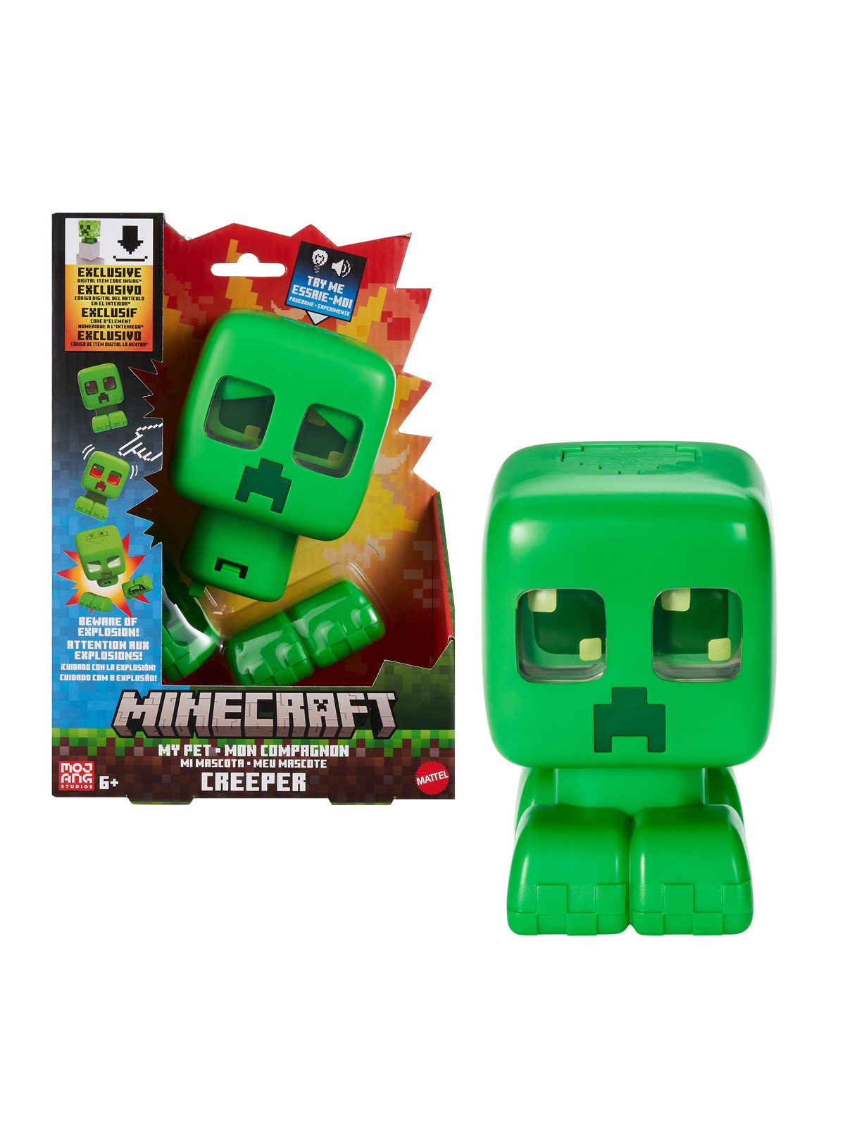 Minecraft Mit kæledyr Creeper-figur 14 cm, Figur