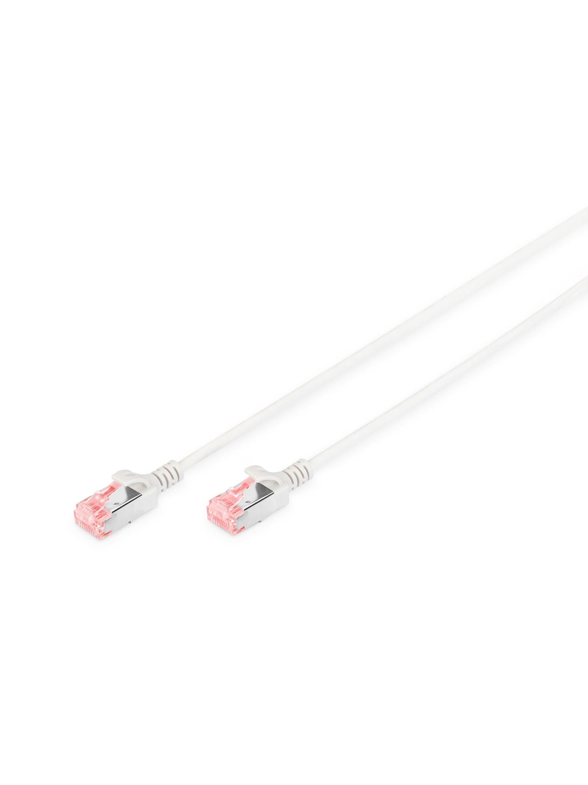 DIGITUS CAT 6 U-FTP Slim Patch Cord - 10m - Grå - 10 meter, Netværkskabel