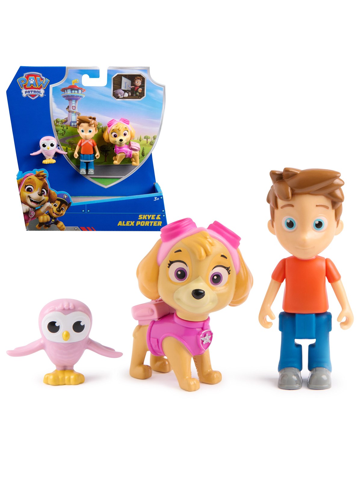 Paw Patrol Skye & Alex Porter Figure Pack with Lil Hootie, Figur