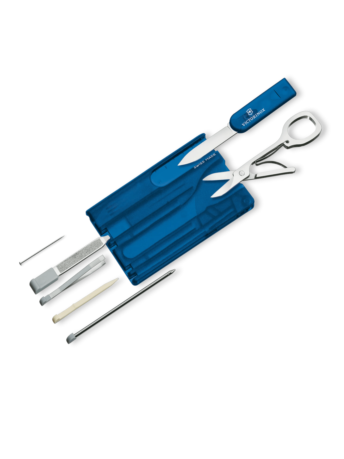 Victorinox SWISSCARD blue transparent, Multiværktøj