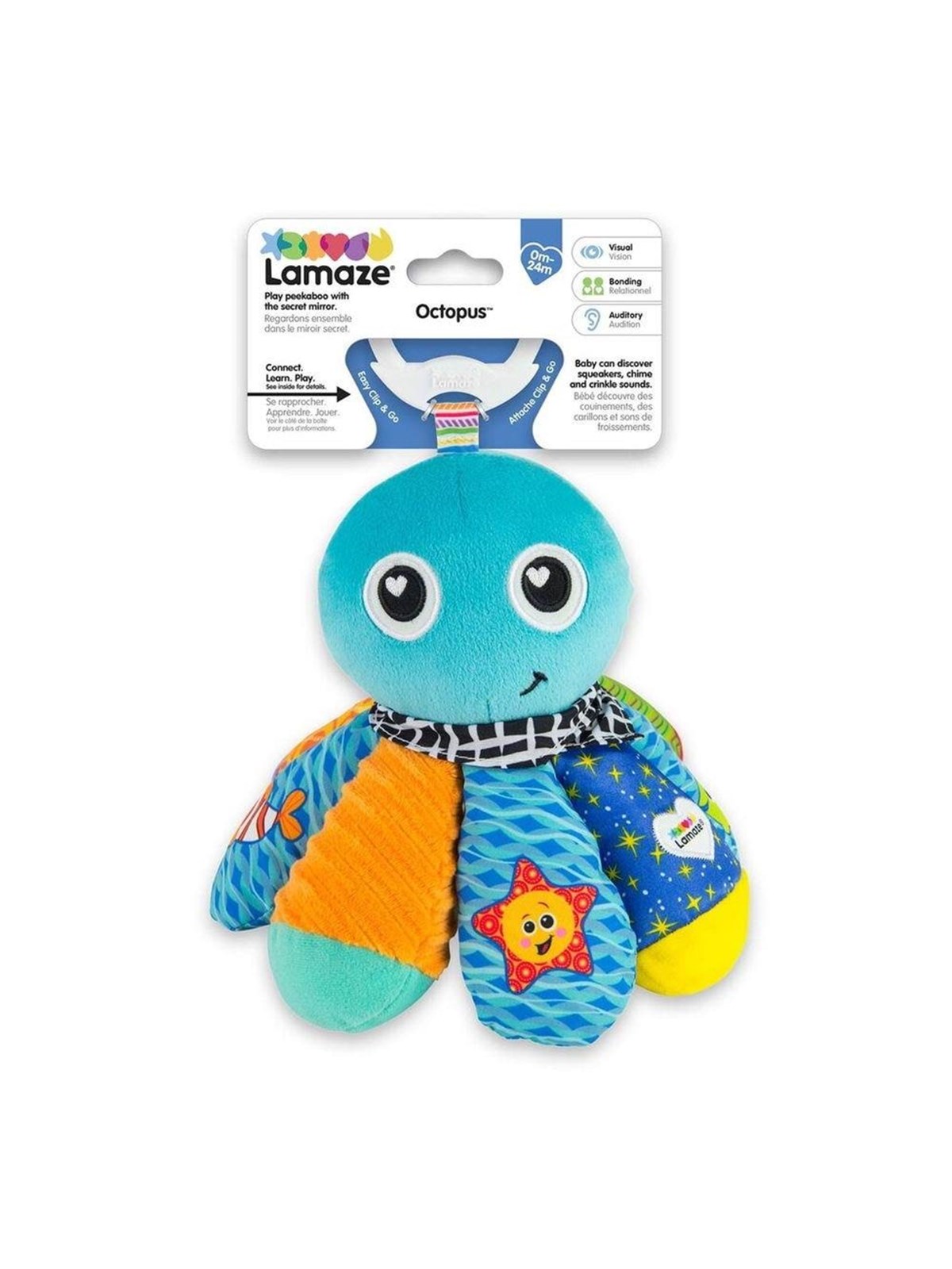 Lamaze Clip & Go Salty Sam The Octopus, Babylegetøj