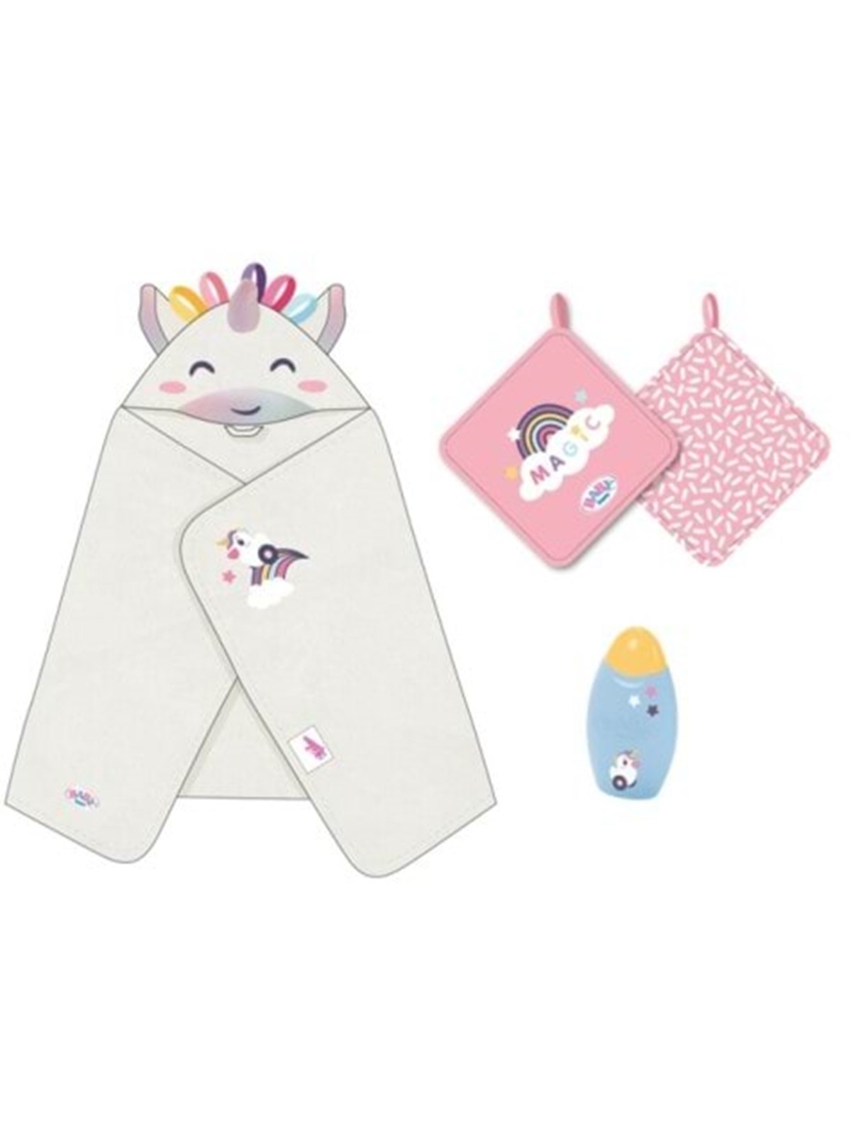 Baby Born Hooded Towel Set, Dukker Og Dukketilbehoer