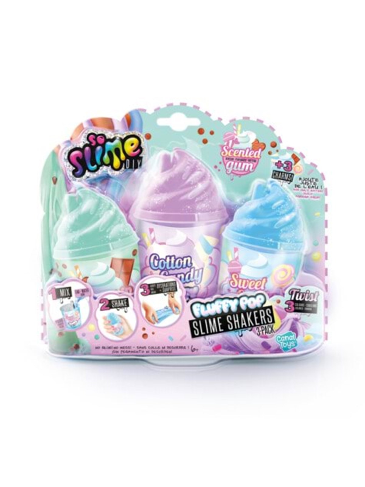 So Slime Slime Shaker Fluffy 3-Pack, Kreativt Legetøj